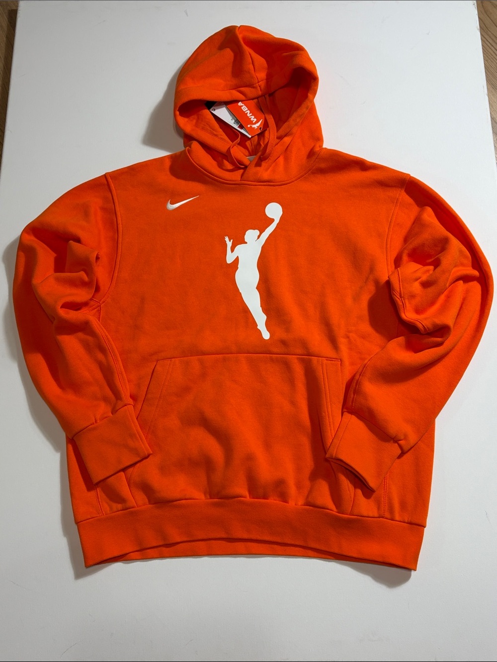 Nike WNBA Basketball Hoodie NWT Men’s Large Orange Pullover DR9596-820